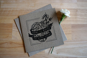 Home is where the heart grows - Recycled kraft brown