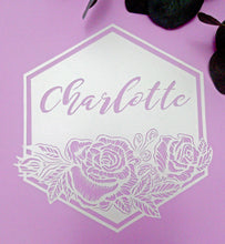 Personalised Name - Roses - Original Handcut